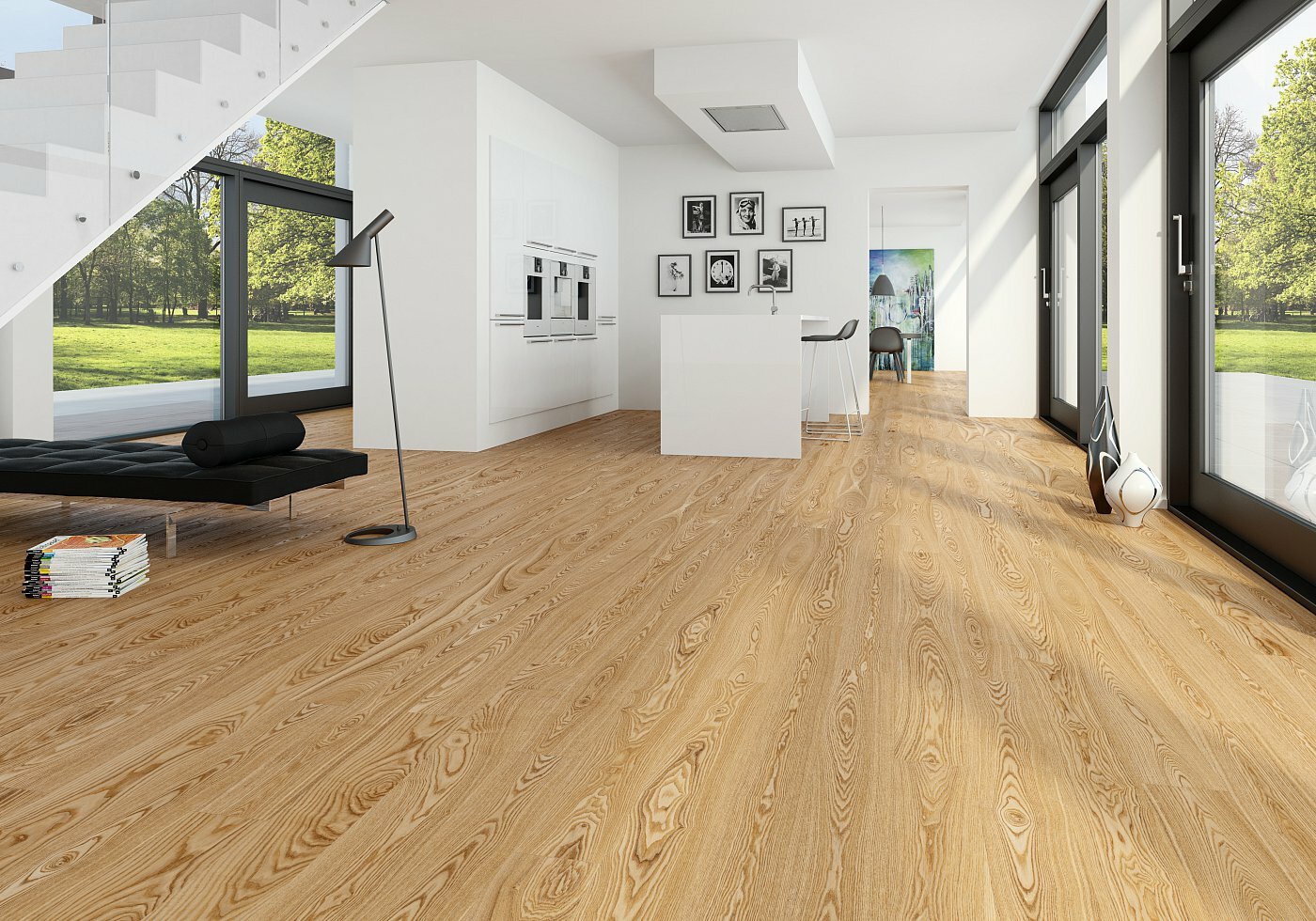 Пример затекстурированных полов с помощью плагина MultiTexture