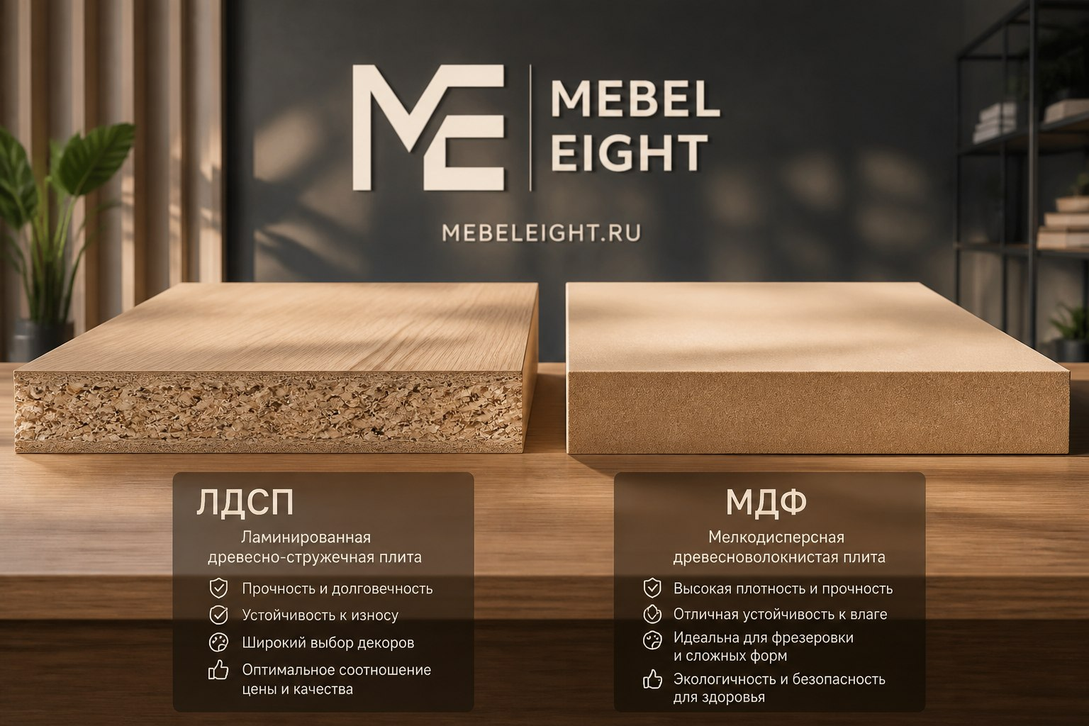 ЛДСП или МДФ сравнение