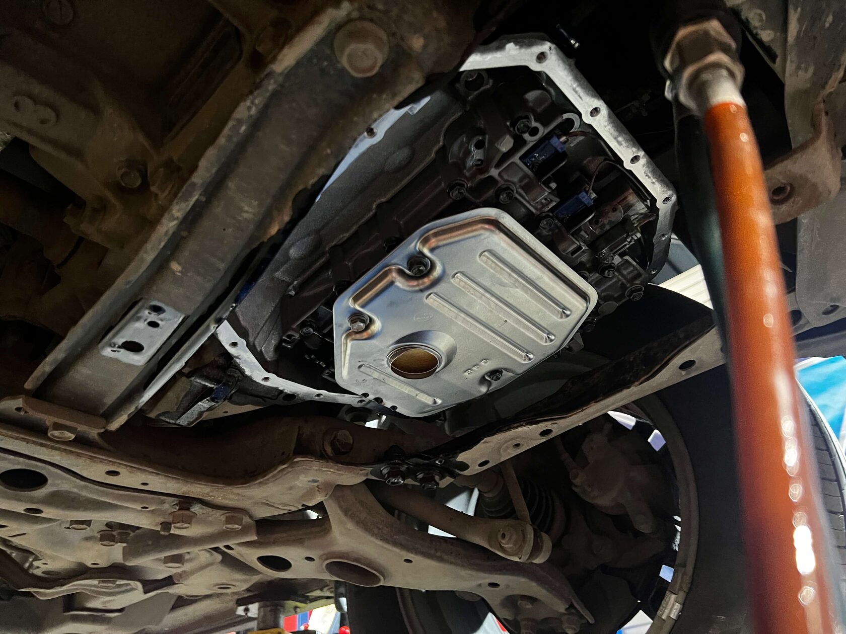 Установка нового фильтра в вариатор Toyota