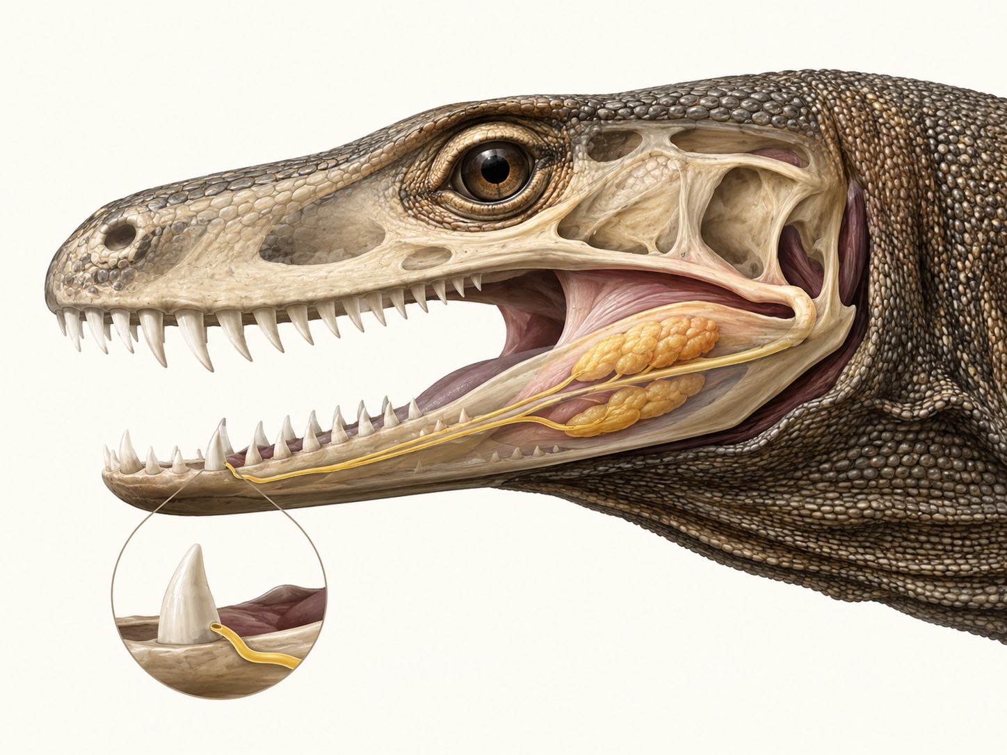 Cara kerja gigitan dan venom komodo