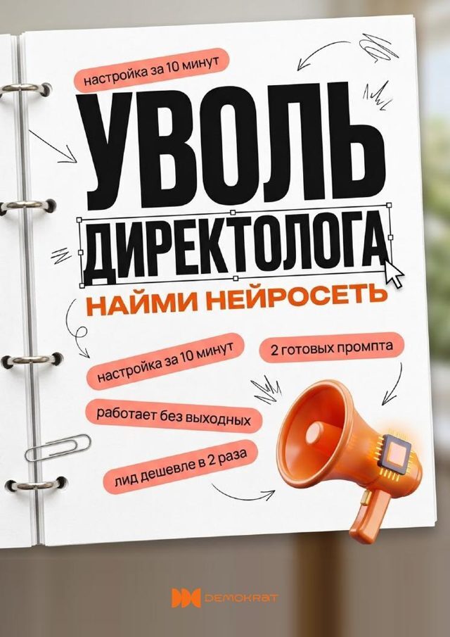 Уволь директолога. Найми нейросеть