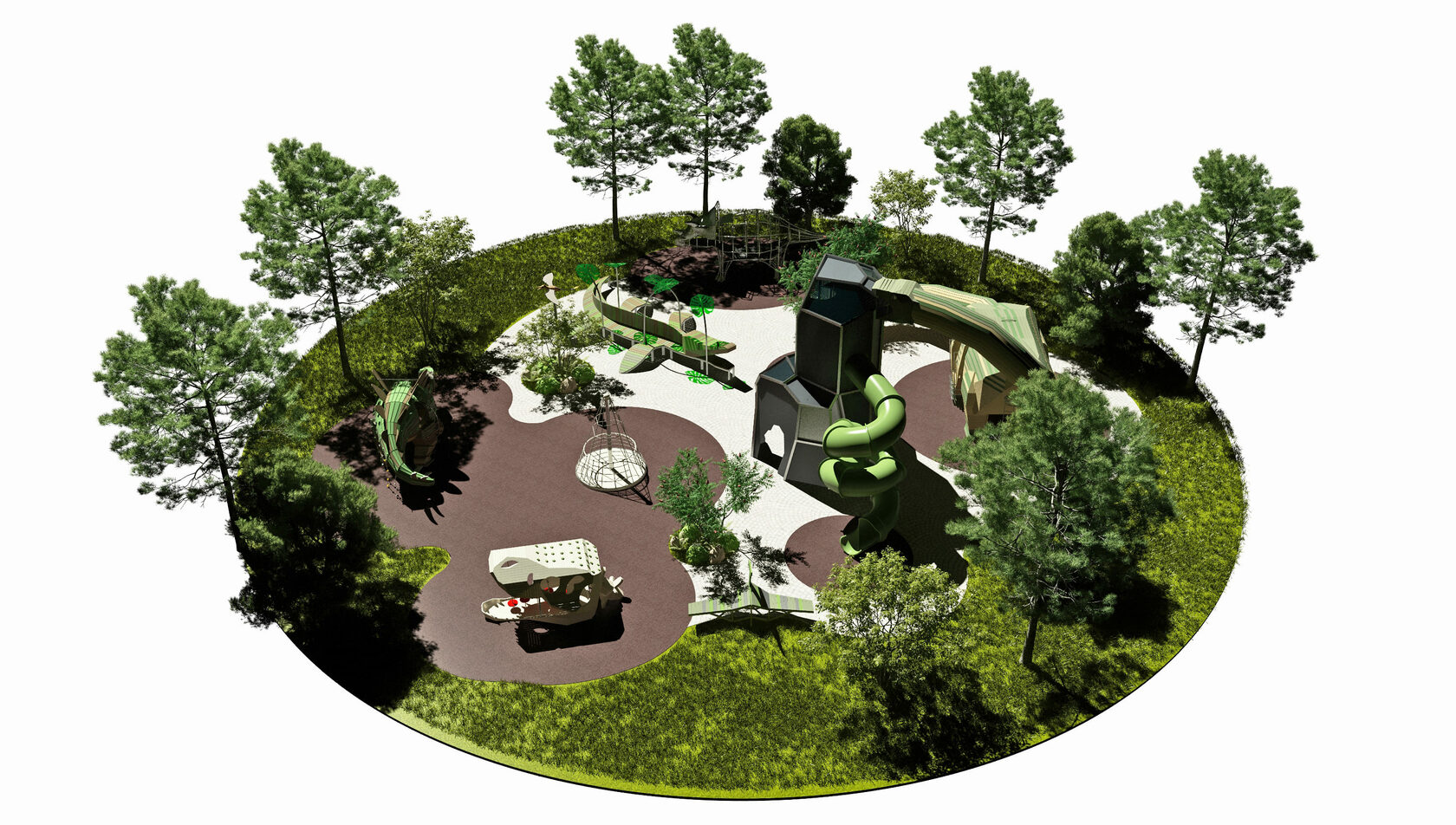 Дизайнерская детская площадка пнг