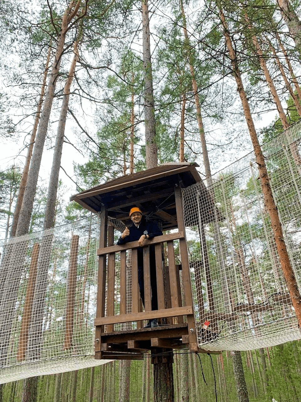 Веревочный парк в отеле «Точка на карте. Приозерск»