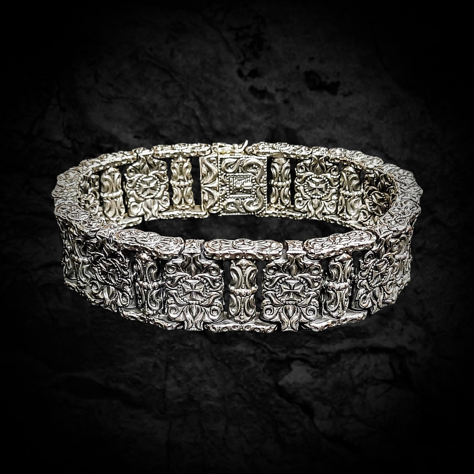 серебряный браслет мужской, широкий серебряный браслет мужской, мужской серебряный браслет