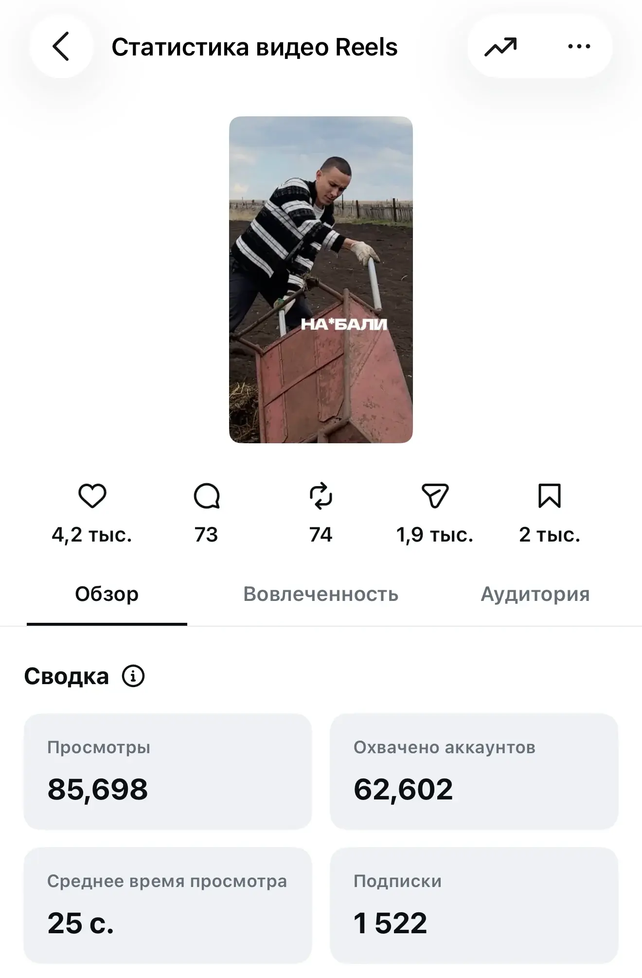 Статистика рилса