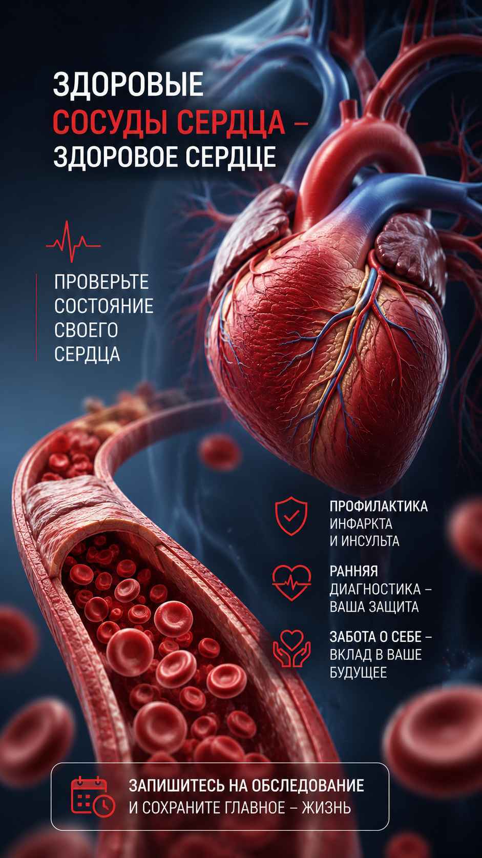 Кардиолог обследует пациента