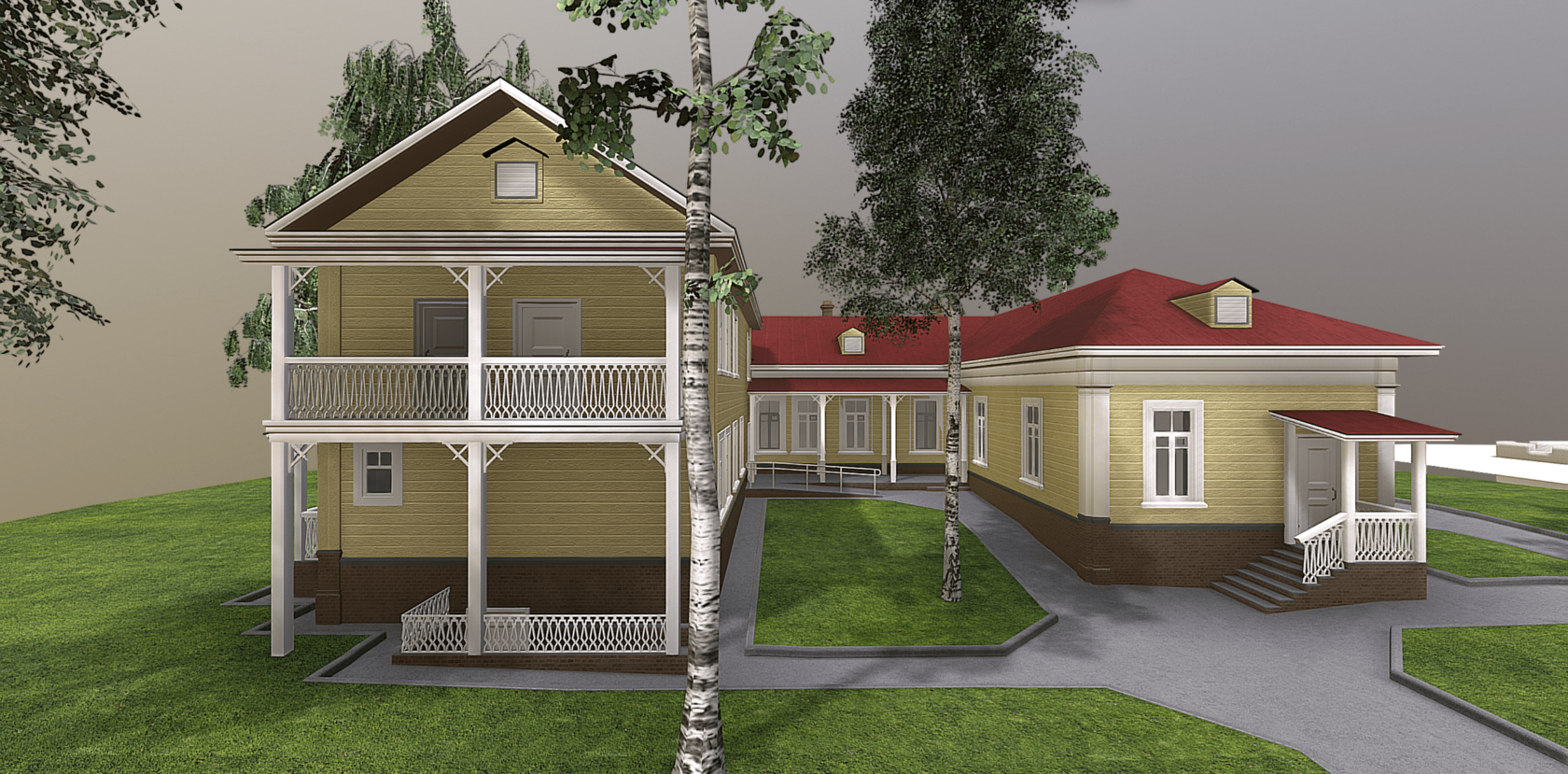 3D-модель дома Лизы Калитиной