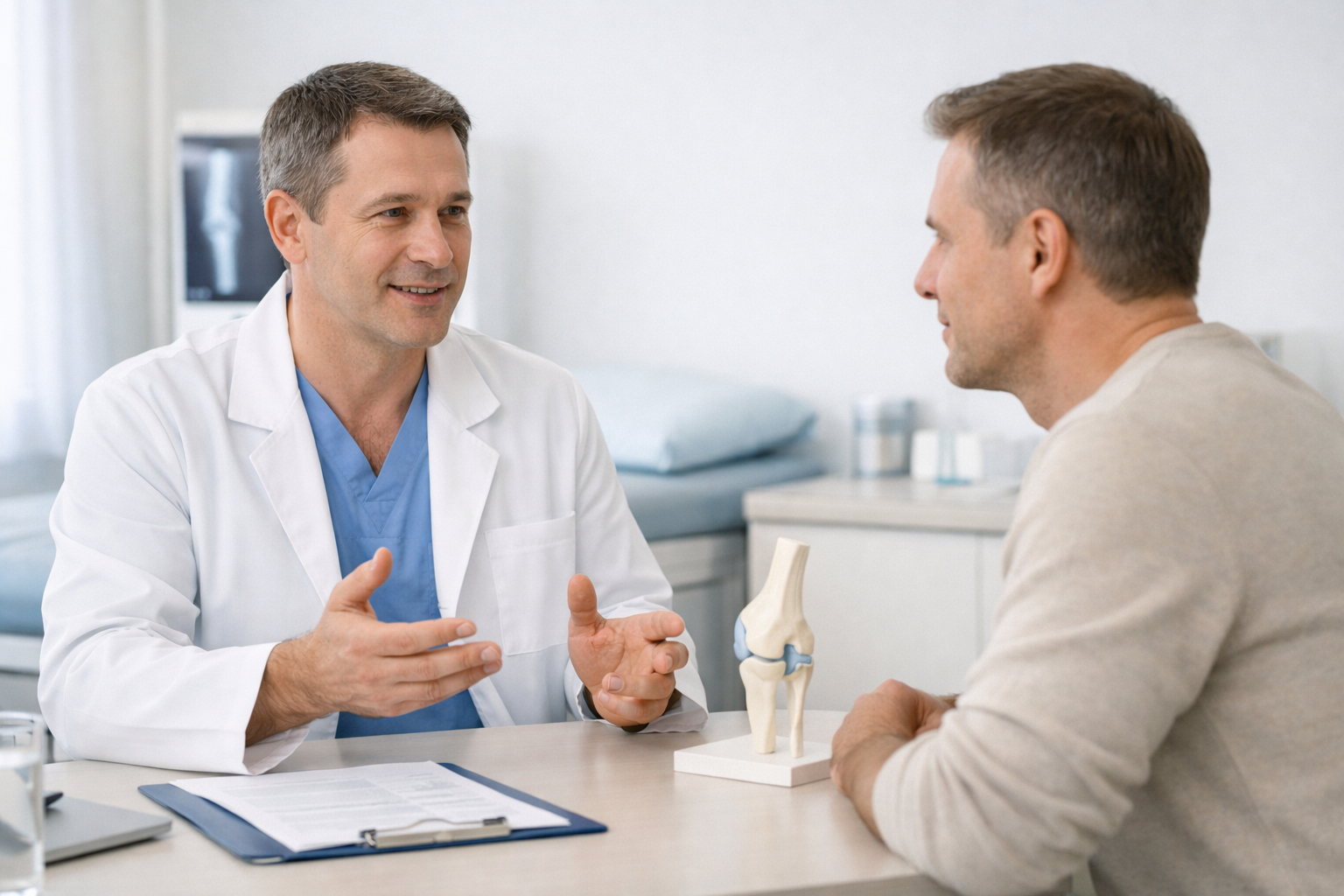 Хирургия одного дня в ортопедии: врач объясняет пациенту формат One Day Surgery в современной клинике