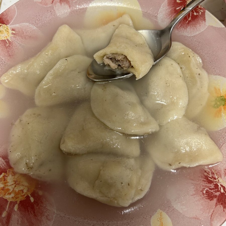Пельмени с курицей и грибами ученицы Оксаны Писаревой