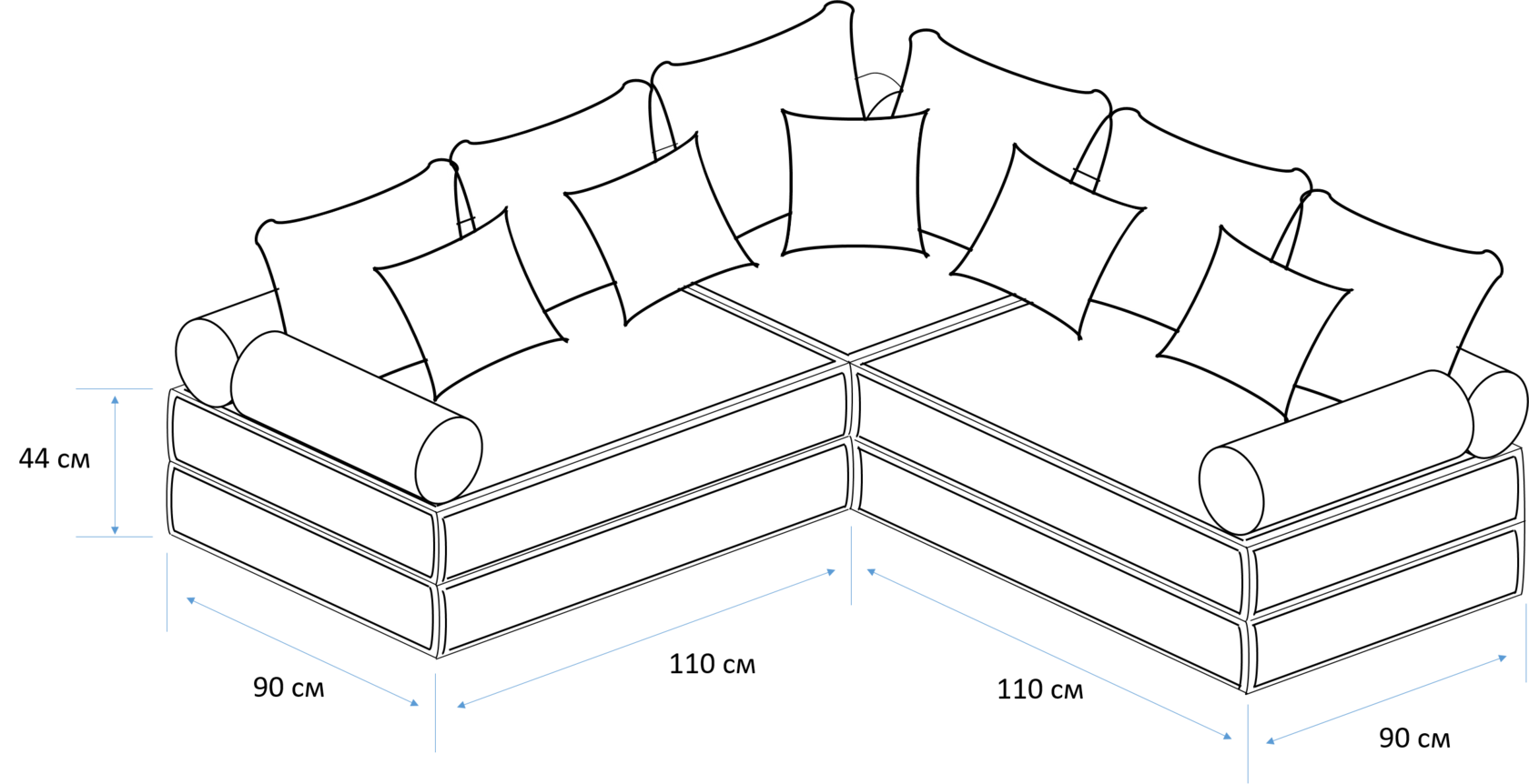 Диван модульный своими руками чертежи и схемы