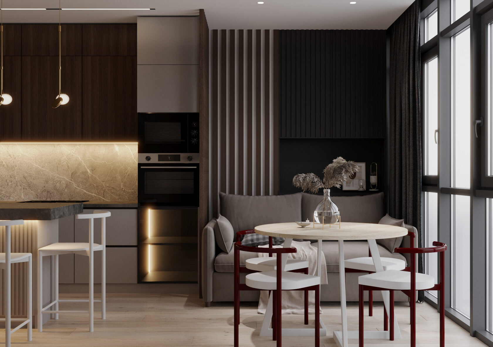 ЖК «Юбилейный квартал» Дизайн интерьера квартиры 50 м2 в СПб - StartDesign