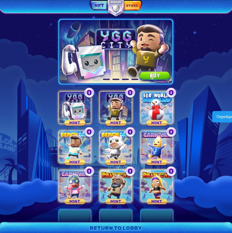 Lol land Game Boards NFT Characters