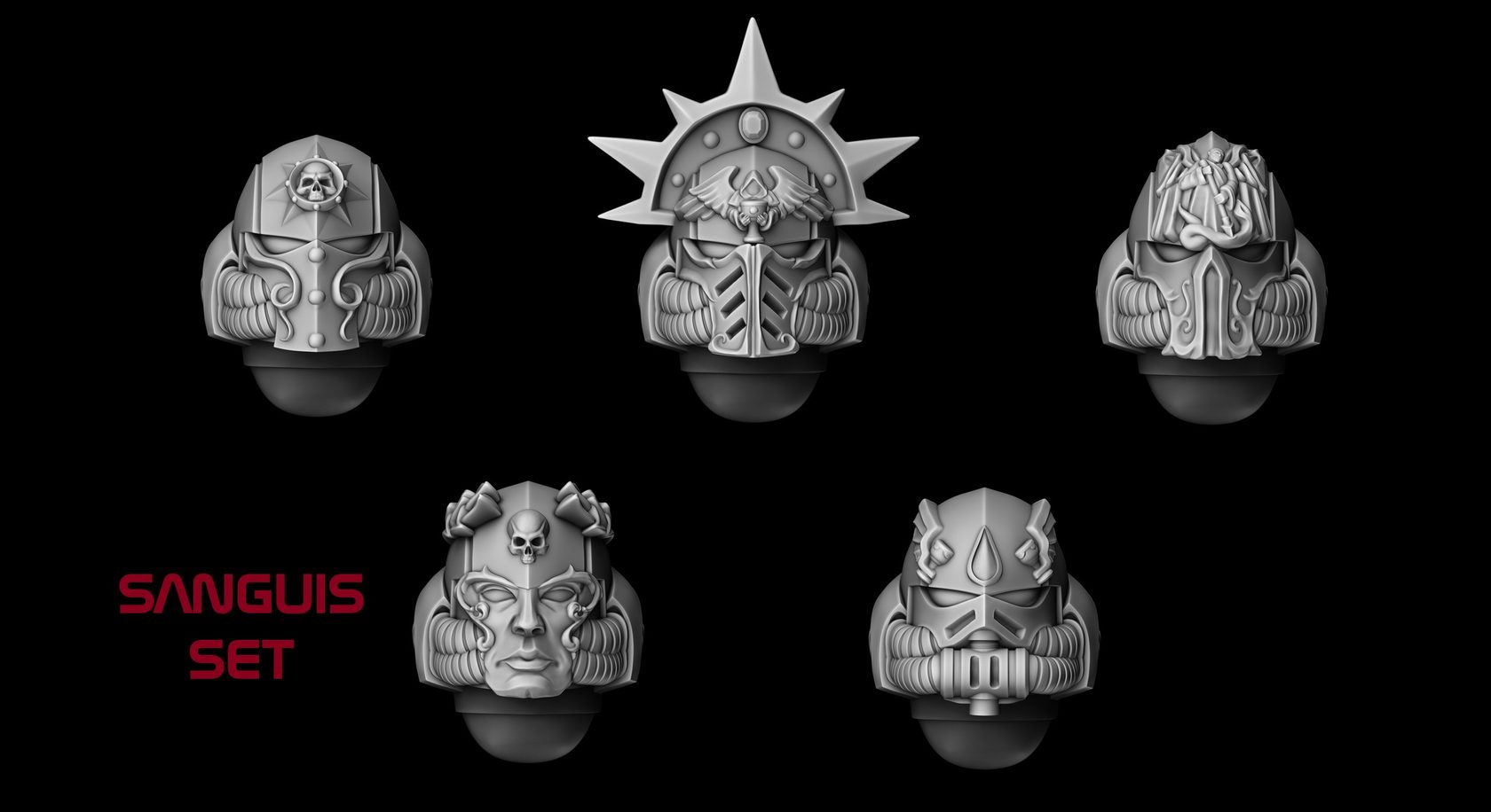 Helmets model “MENDAX” type Sanguis - White Raven Studio