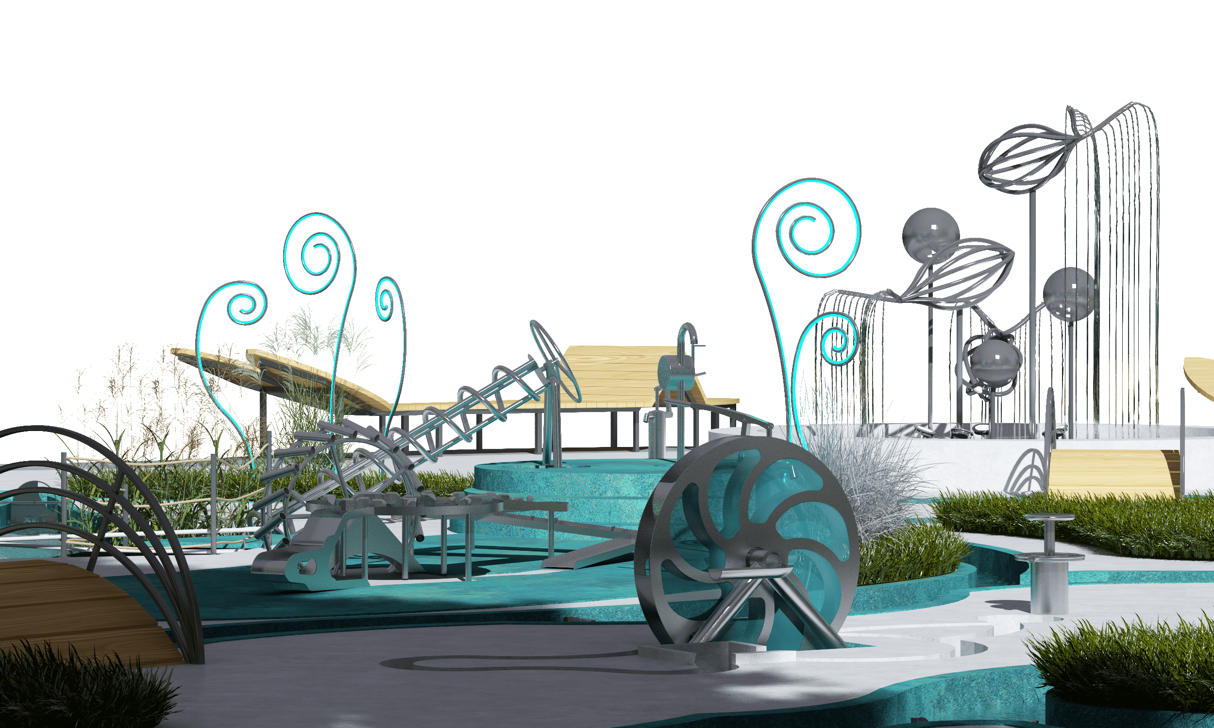 водная детская площадка