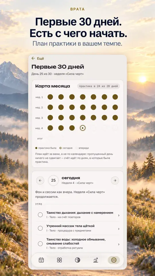 Первые 30 дней. Есть с чего начать.