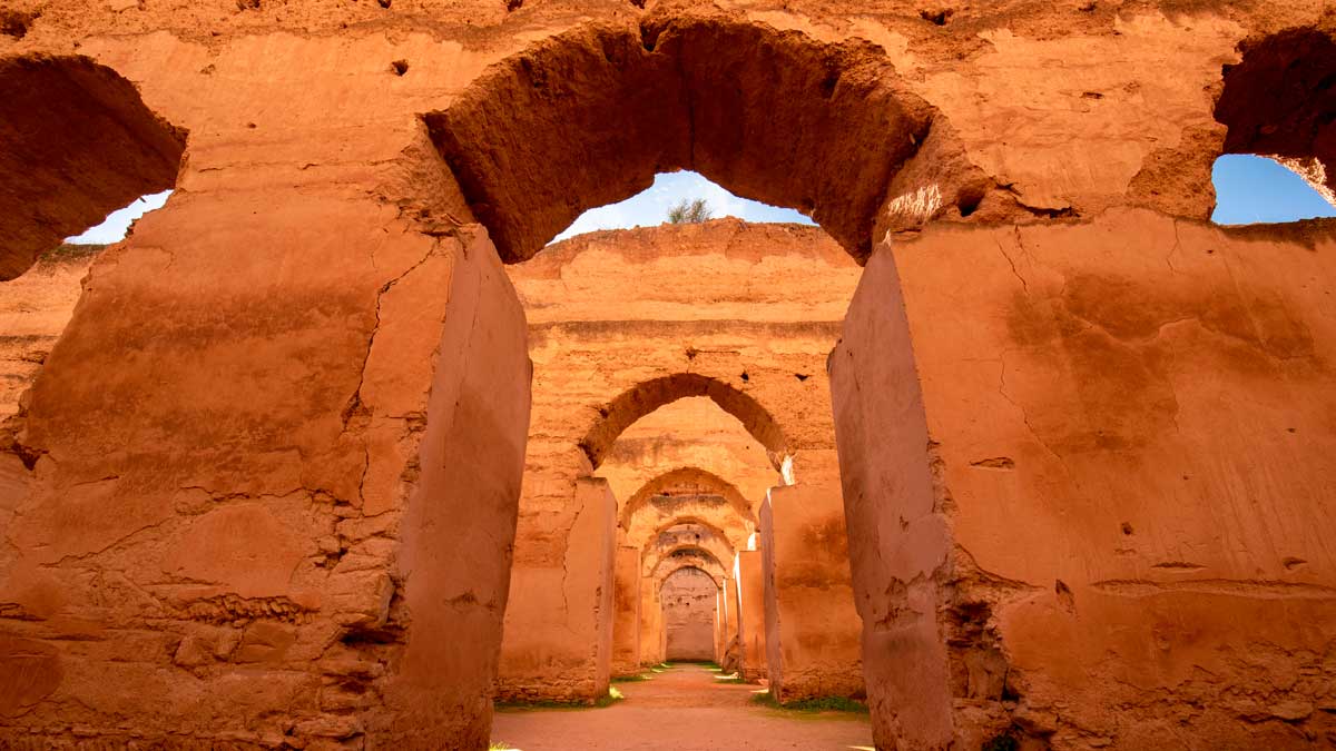 ворота Баб Эль Кебир возле касбы Удайя в столице Марокко Рабате