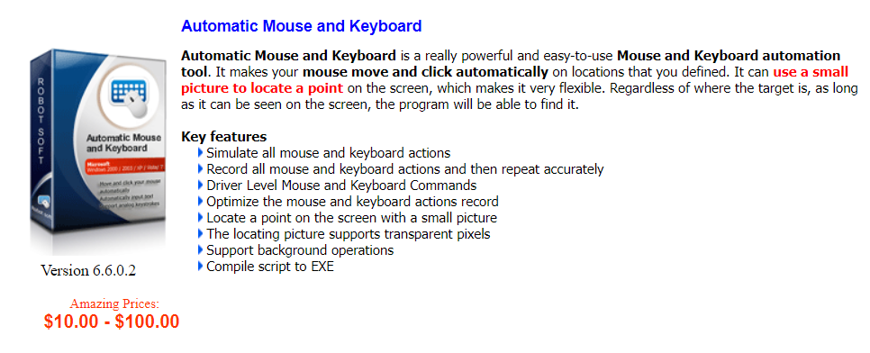 Automatic Mouse and Keyboard