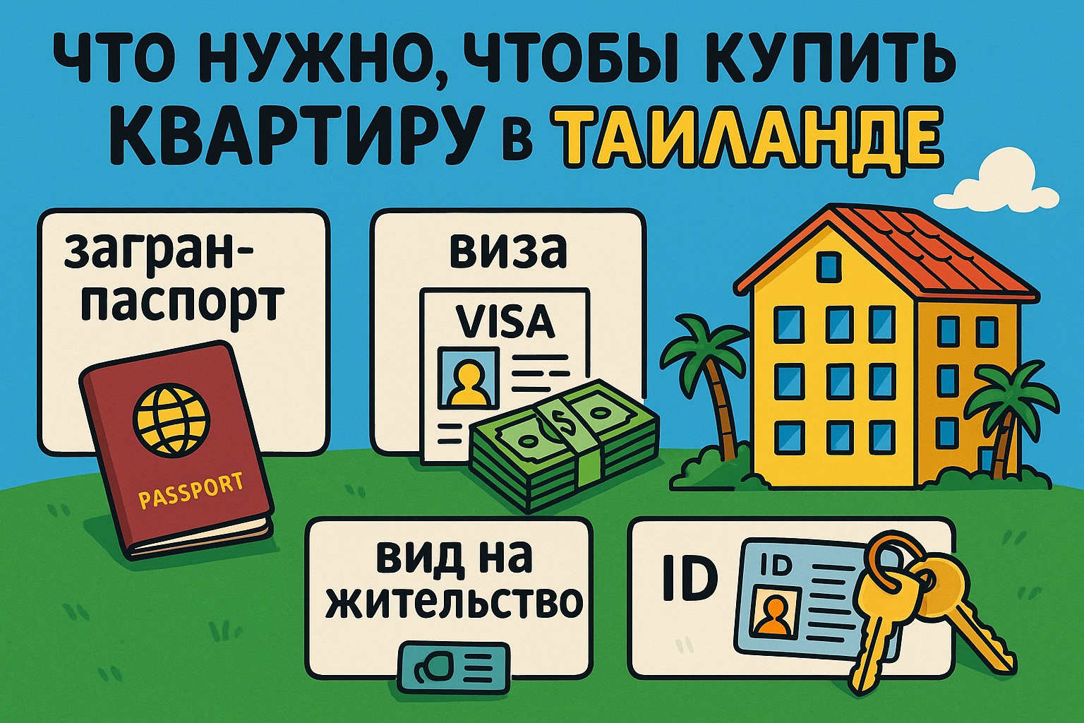 Покупка квартиры в Таиланде — это реальный, законный и доступный способ обрести свой уголок у моря. Но важно понимать нюансы: законодательство, переводы средств, типы собственности и выбор проекта. Ниже — простой и подробный гайд для тех, кто хочет купить