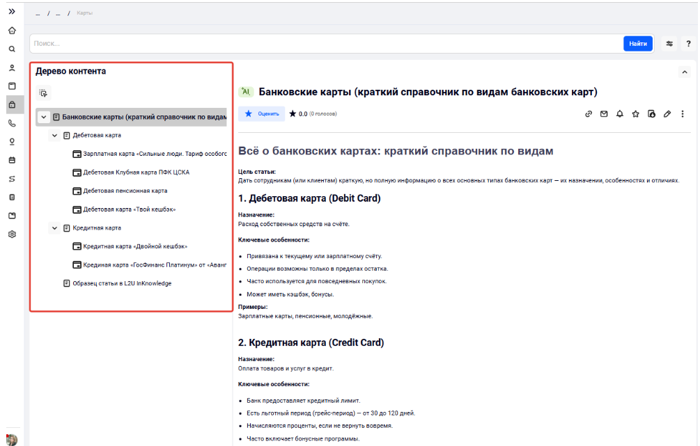 Древовидная структура отображения
