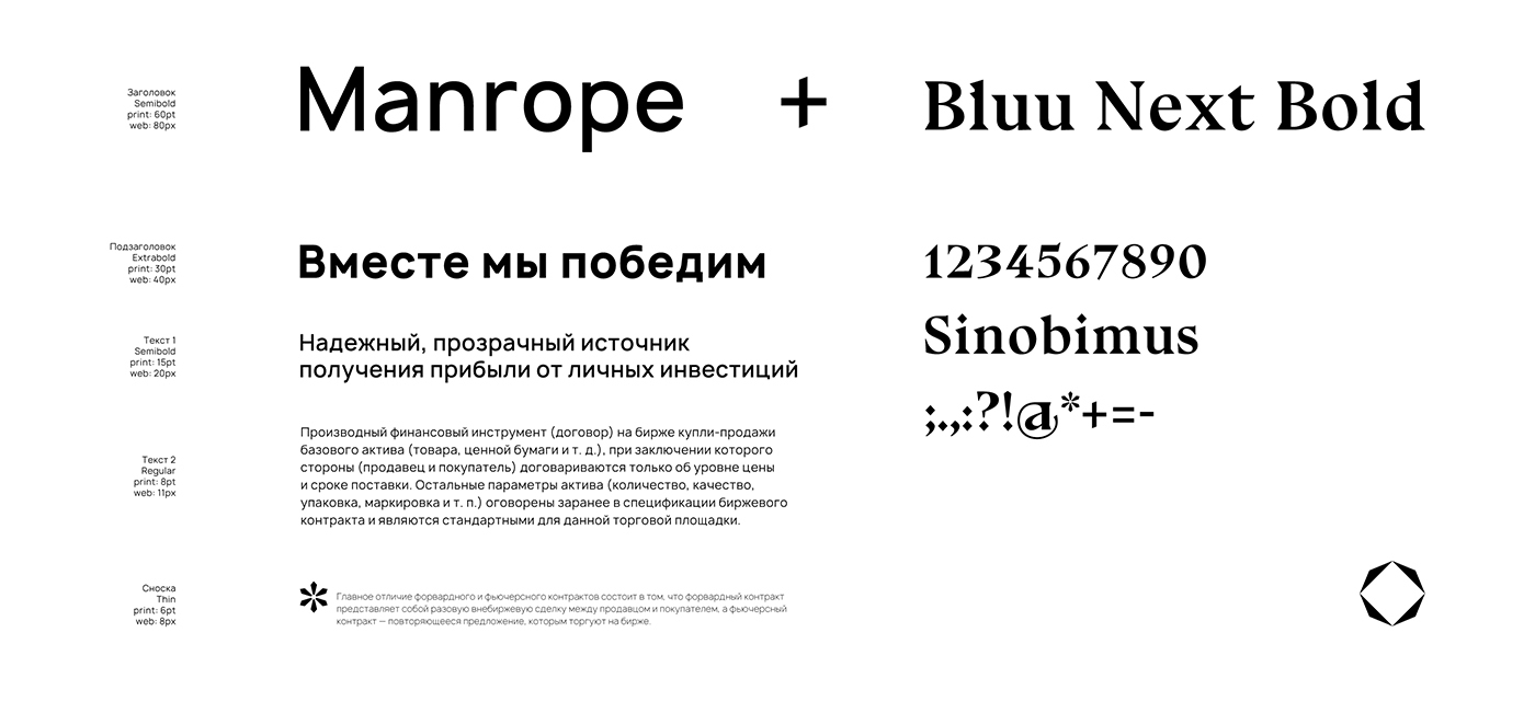 Manrope шрифт