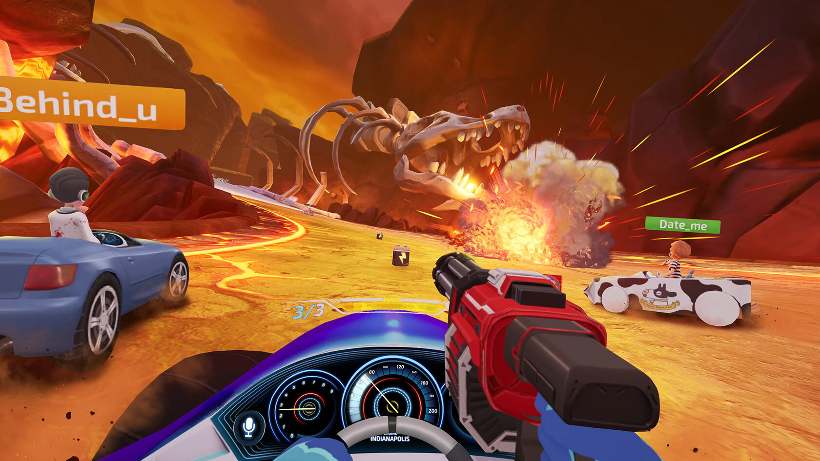 Игра для автосимулятора Dash Dash World в клубе виртуальной реальности MIR VR в СПб