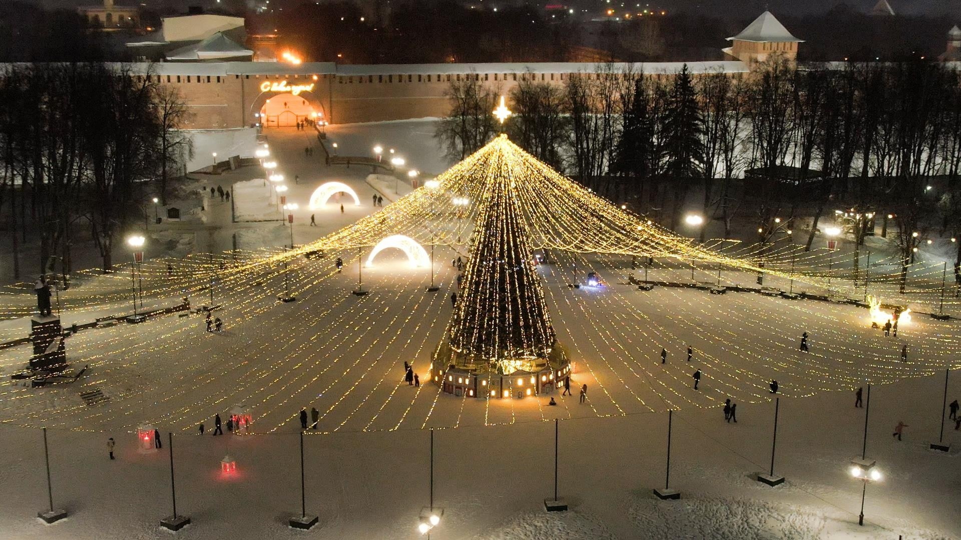 Великий новгород новый год фото Каникулы в Пскове и Великом Новгороде