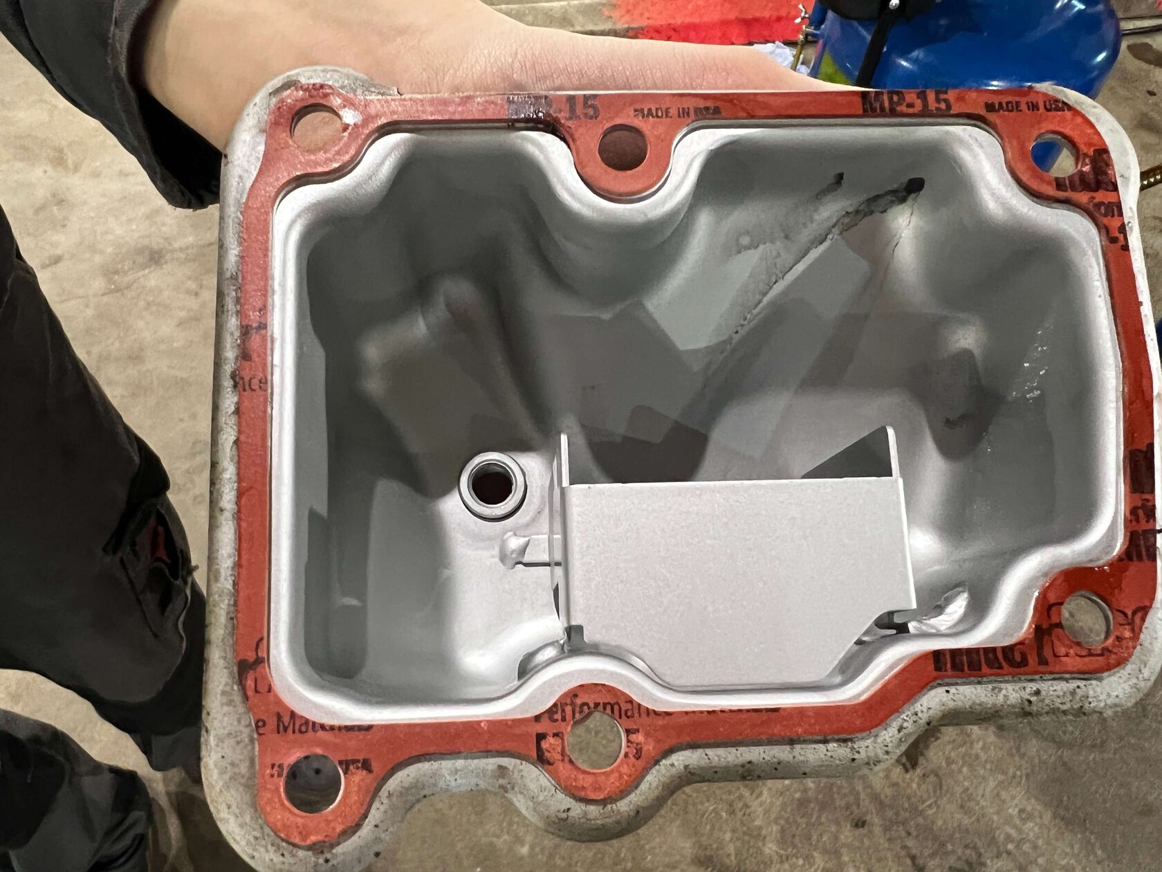 Очистка Мойка поддона муфты от отложений