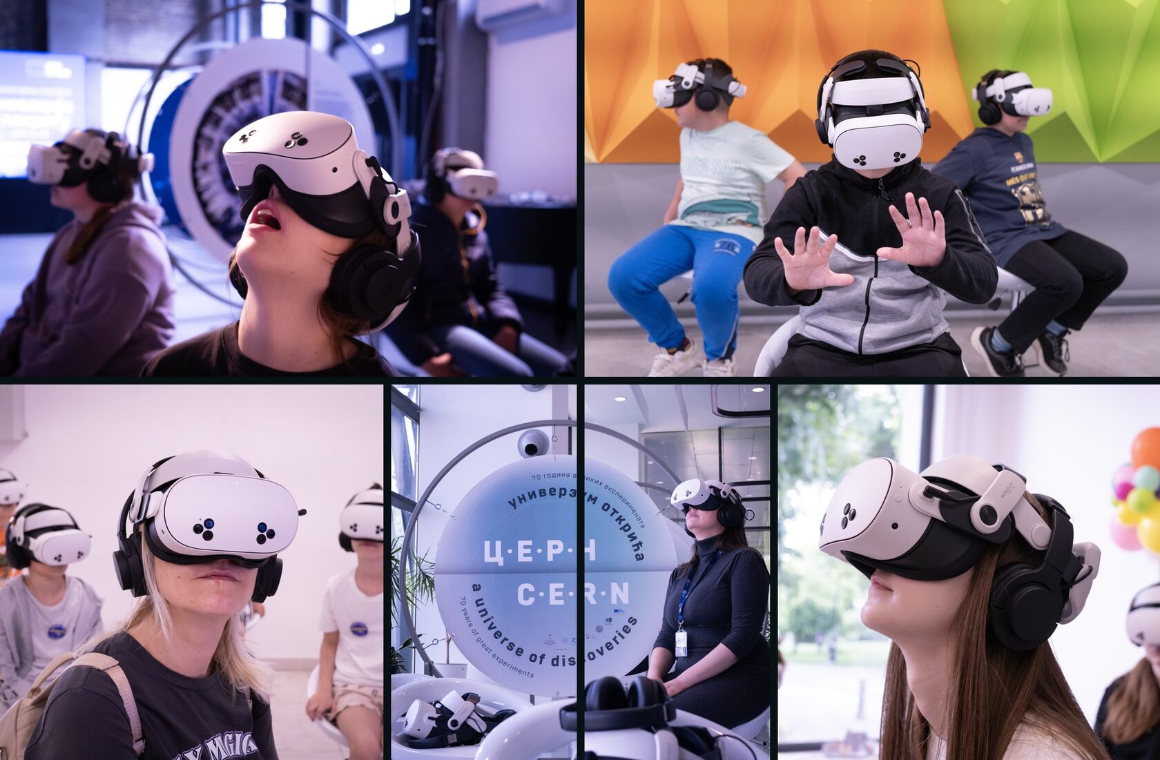 Mosaic of Science and Innovation Caravan VR sessions across Serbia
