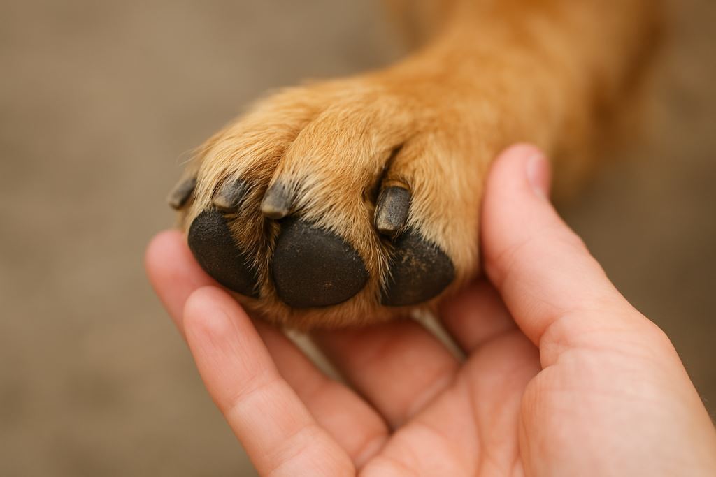 уход за лапами собаки
