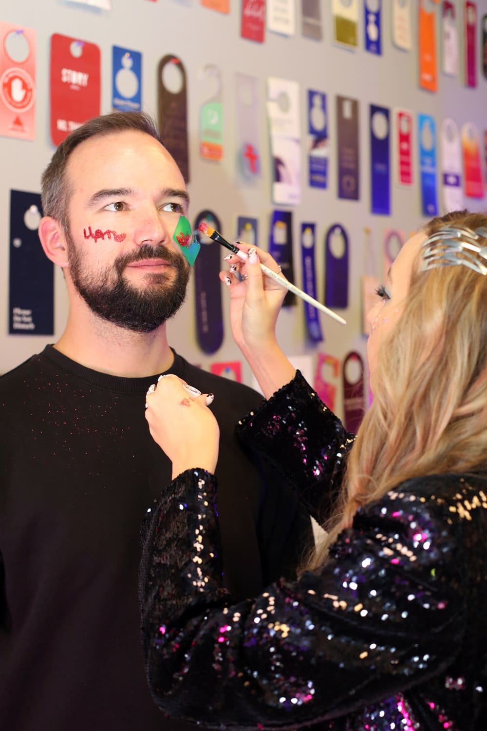 Трафареты для блеск-тату с символикой дня рождения Студии Лебедева