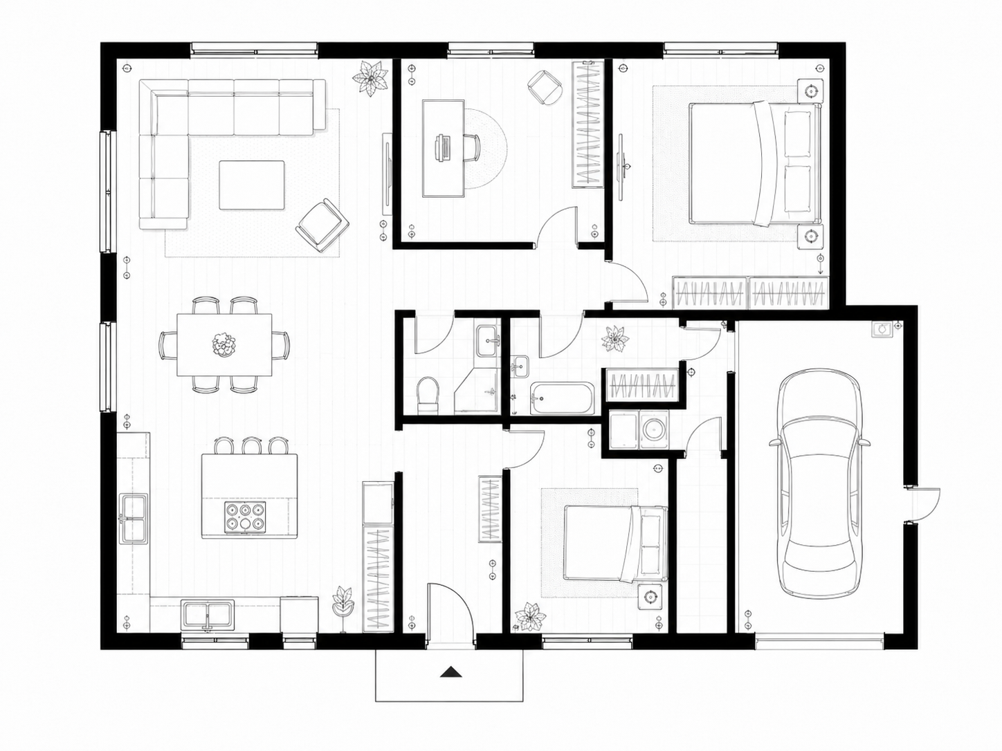 Планировка дома 160 м²