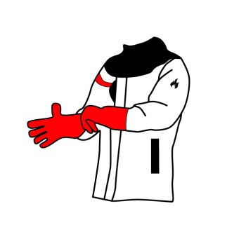 Куртка с перчатками