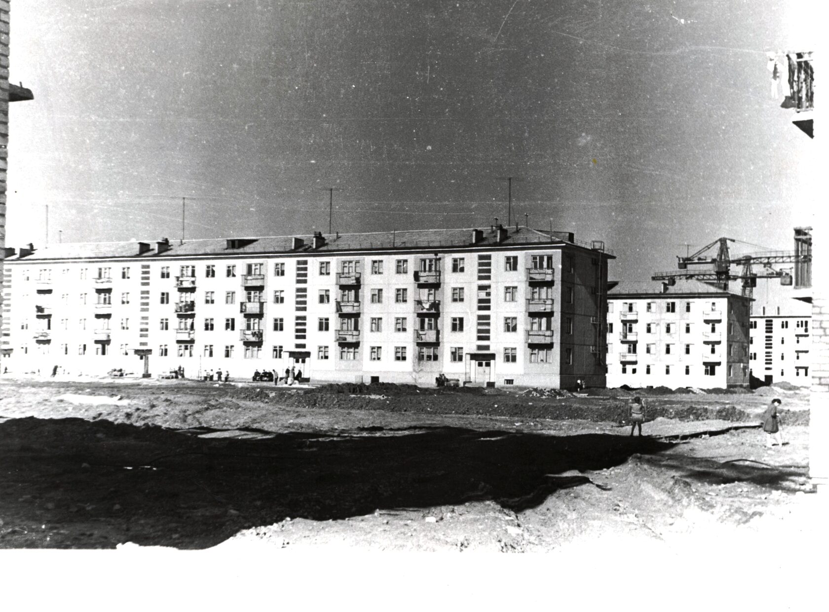 Крупнопанельное строительство г. Каменска-Уральского. 1963 г.