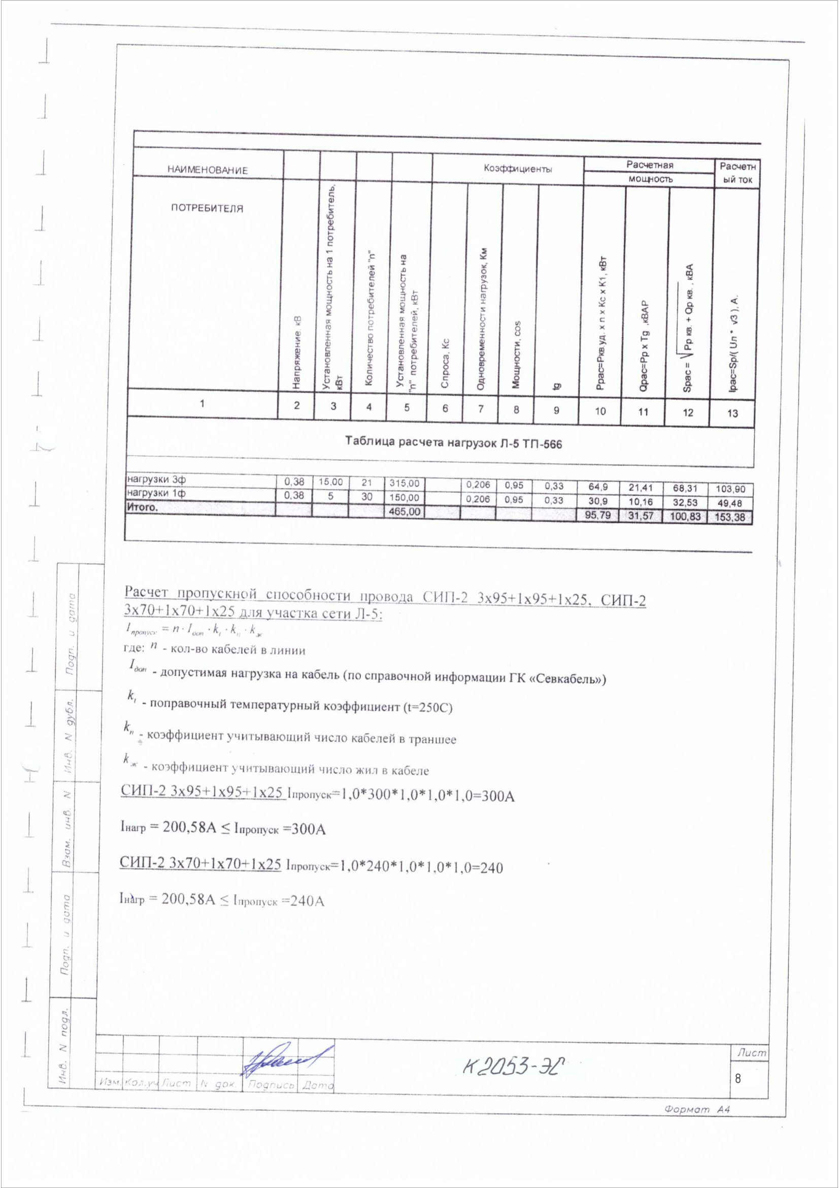 Рабочий проект по реконструкции внутренних электросетей СНТ Нижняя Колония  (часть1)