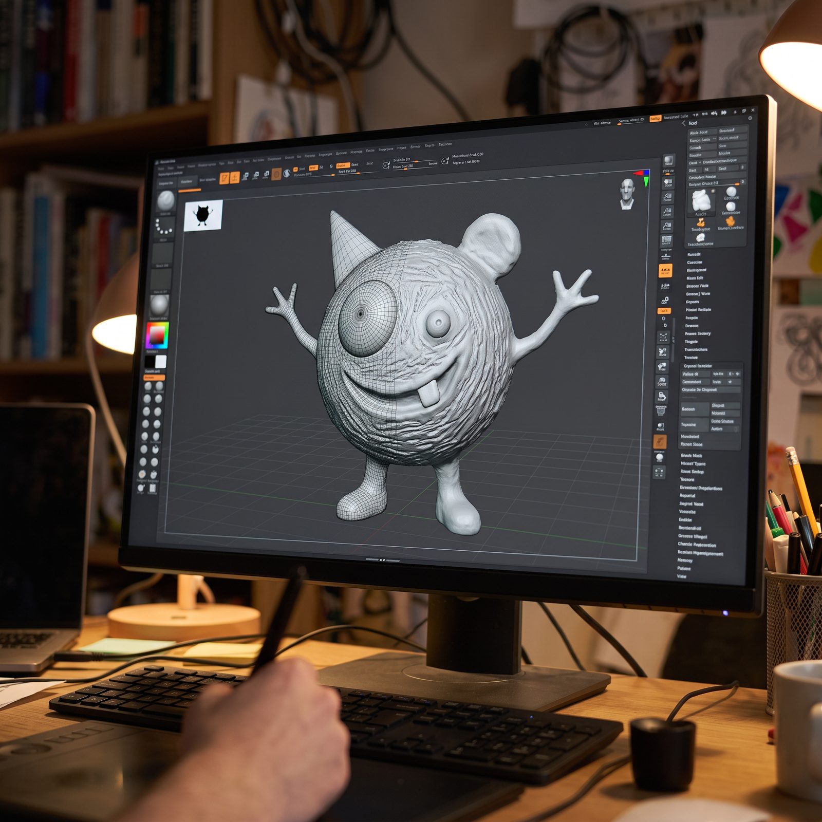 3D-модель героя в программе