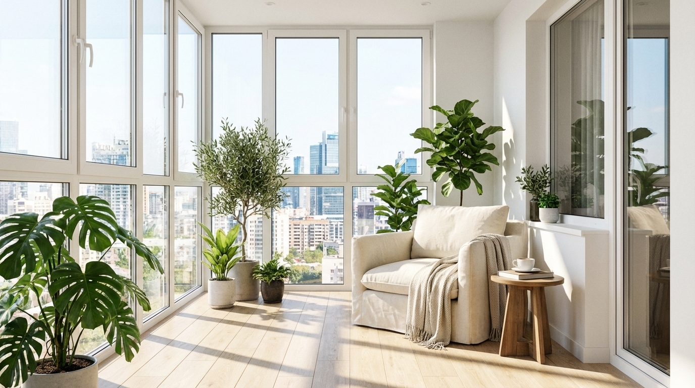 Вид с балкона