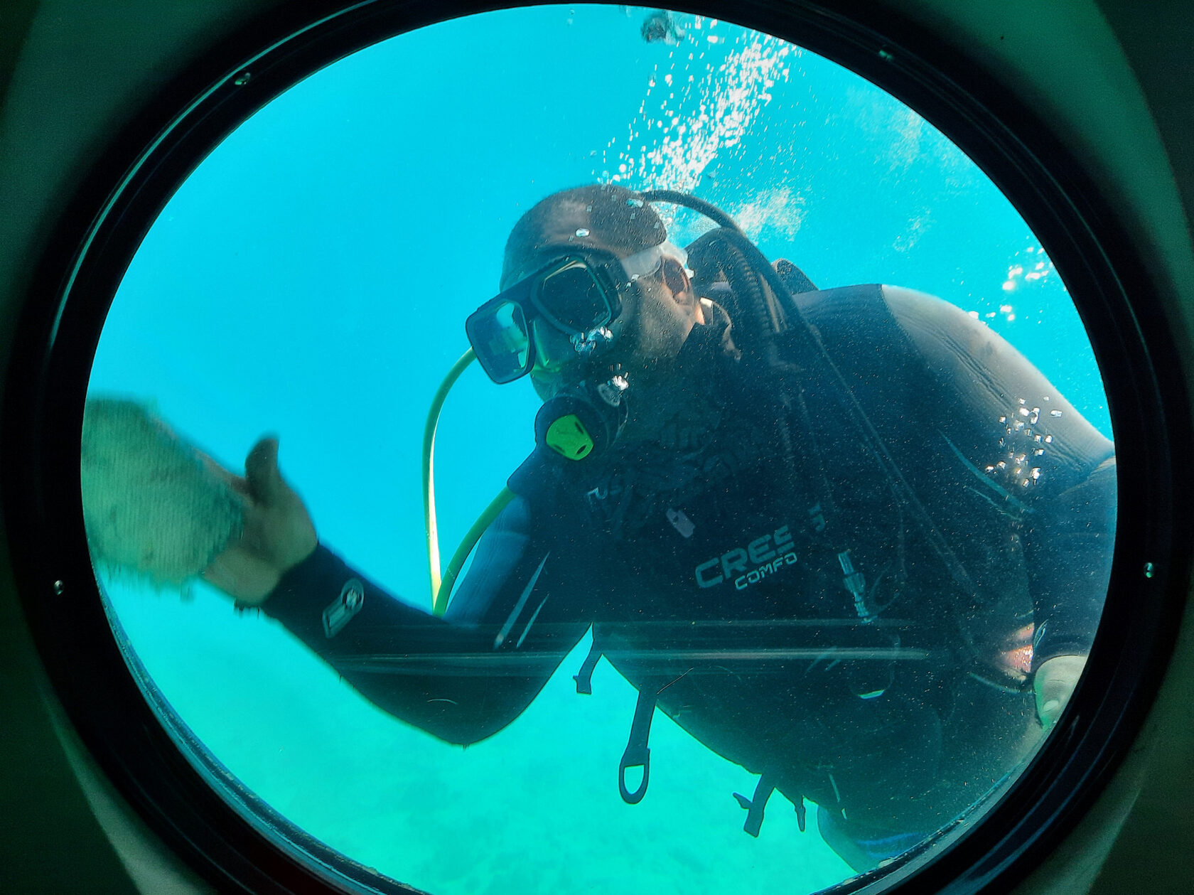 Погружение на батискафе в Антарктике