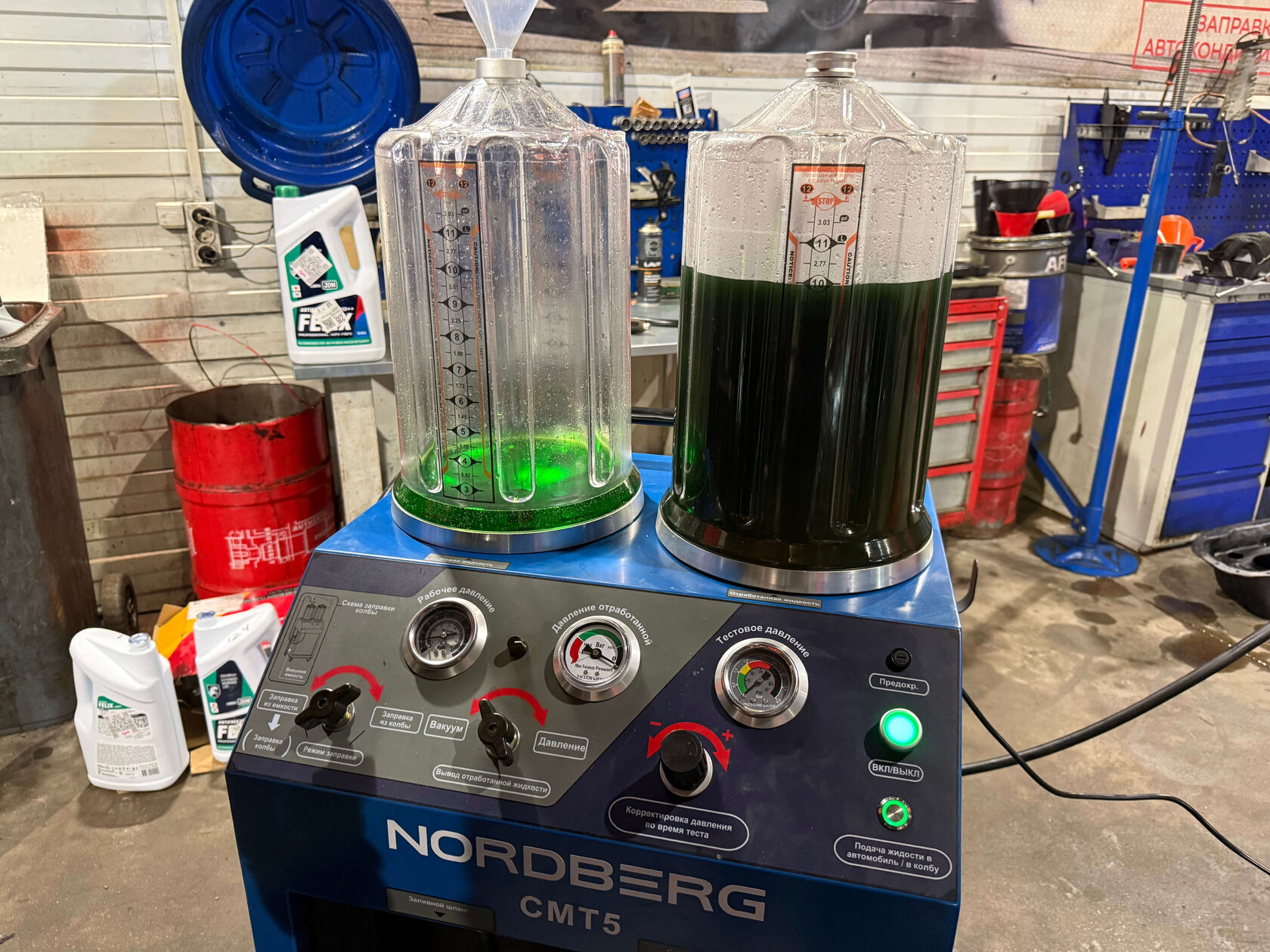 Результат замены охлаждающей жидкости Infiniti