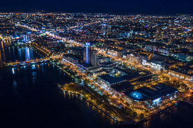 Челябинск с высоты птичьего полёта