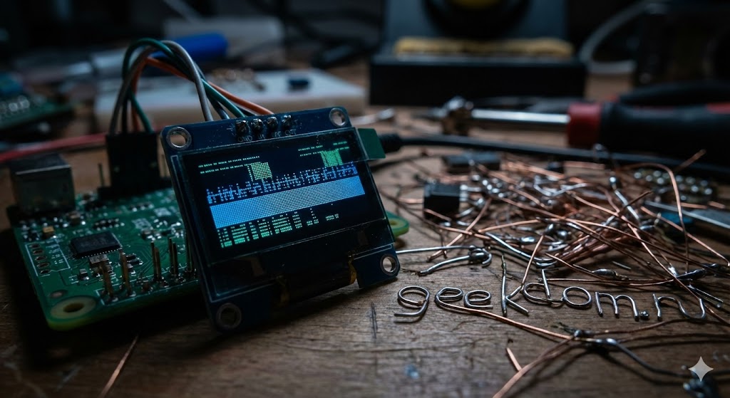 Светящийся экран модуля для умного дома