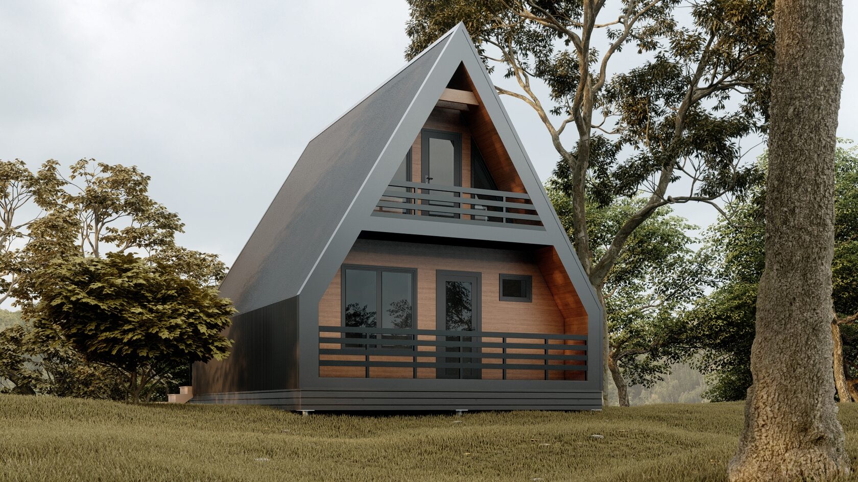 Дом в стиле a-frame