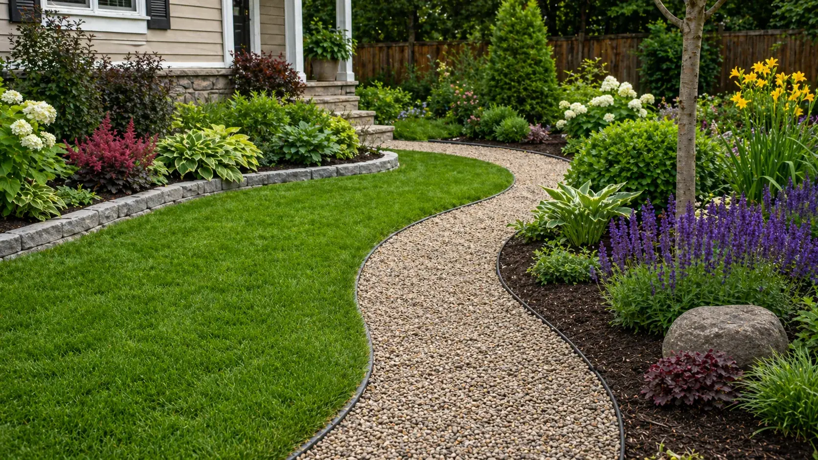 Как выбрать садовый бордюр для клумб, дорожек и газона