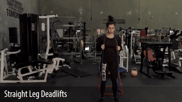 Мёртвая тяга с резинкой