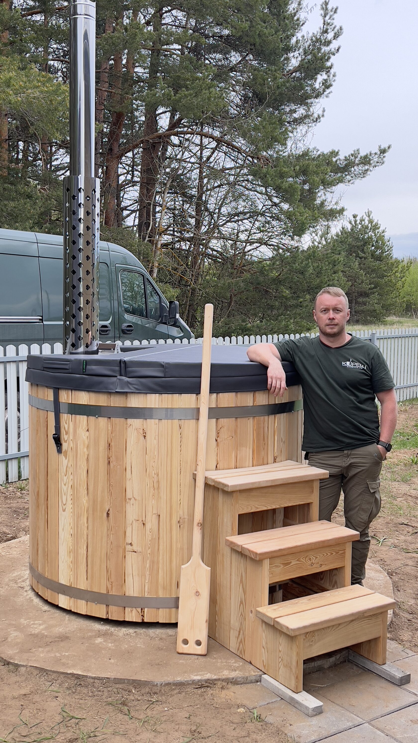 Сергей Гордеев, Купелли, фурако, установка купели, готовая купель, полная комплектация, термокрышка, лестница для купели, аксессуары для бани, деревянная купель, монтаж под ключ, контроль качества