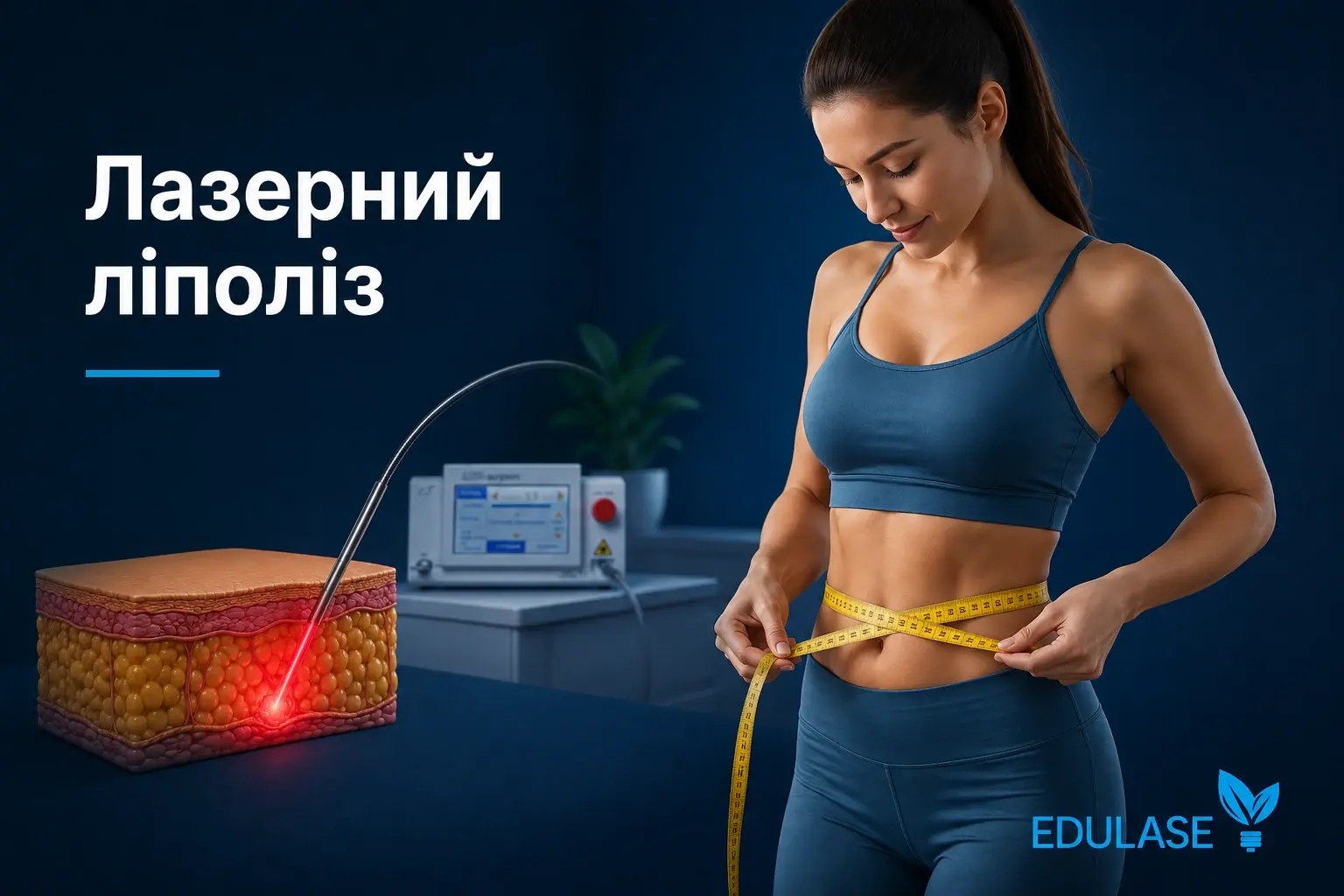 азерний ліполіз — корекція локальних жирових відкладень діодним лазером 980 нм