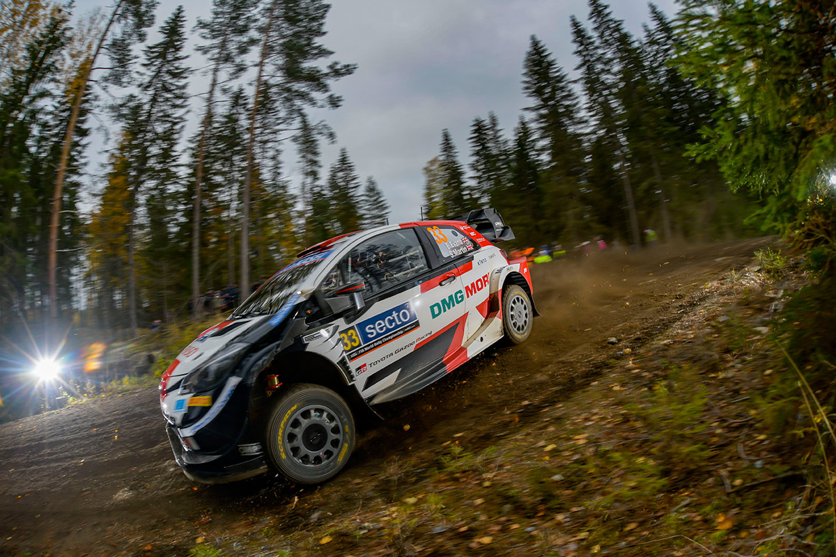 Элфин Эванс и Скотт Мартин, Toyota Yaris WRC, ралли Финляндия 2021