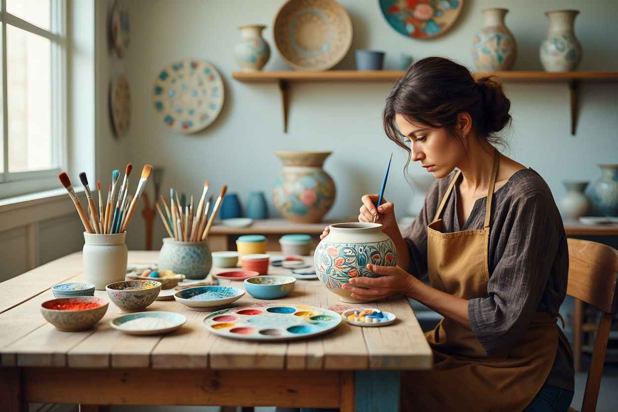 Фото творческого процесса декорирования