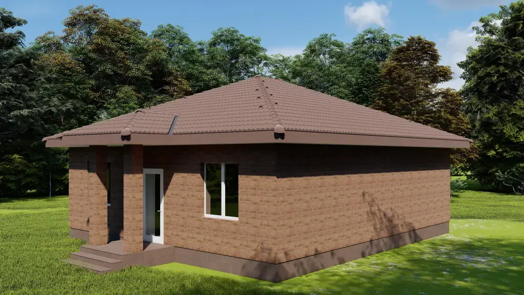 Индивидуальный одноэтажный дом 91 м²: изображение 3