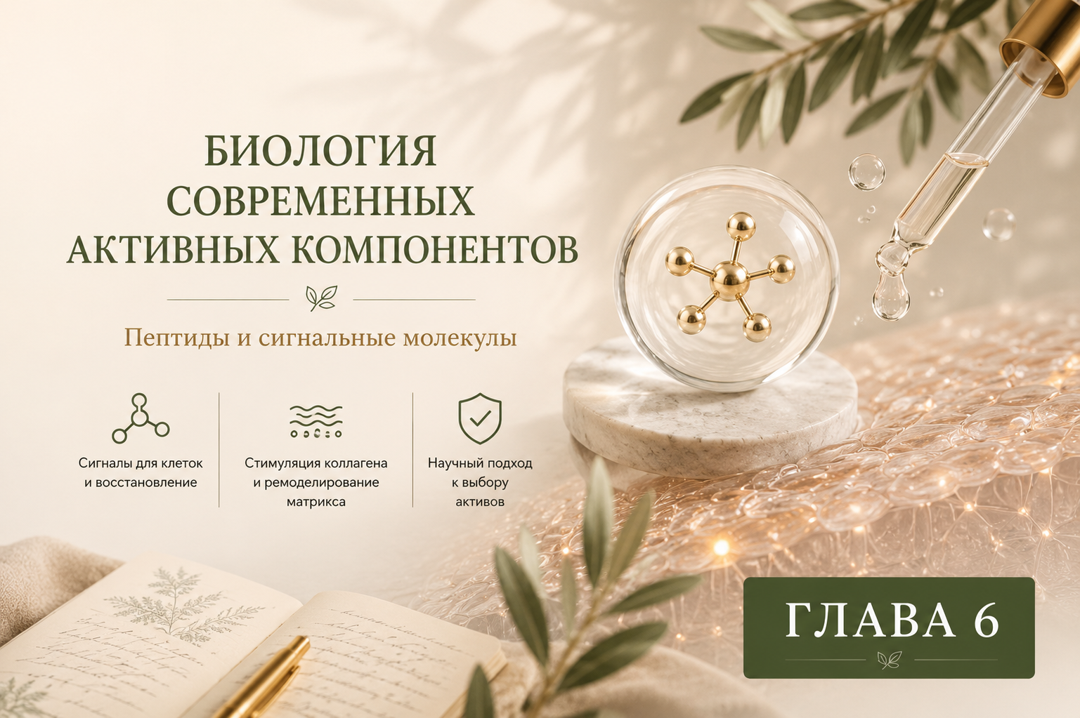 Биология современных активных компонентов: пептиды и сигнальные молекулы в косметике механизмы восстановления кожи и стимуляции коллагена.