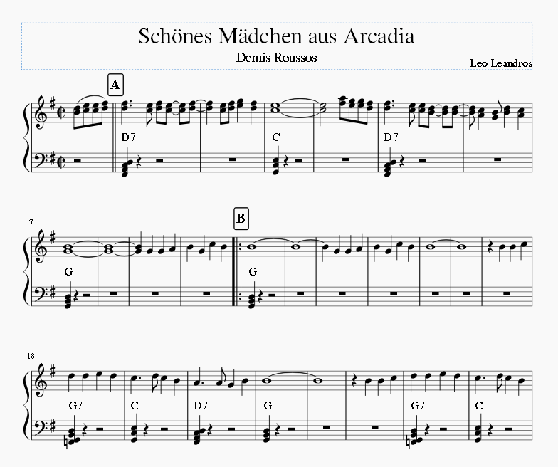 Schönes Mädchen aus Arcadia